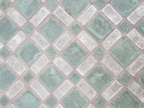 Green and grey rectangle and square pattern Stock Photos