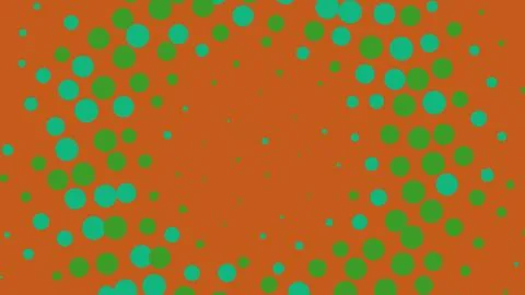 Green and orange halftone dots pattern background イラスト素材