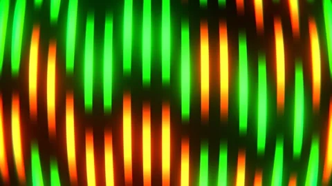Green and Orange Neon Equalizer Effect Background VJ Loop in 4K Stock Footage 295883538
