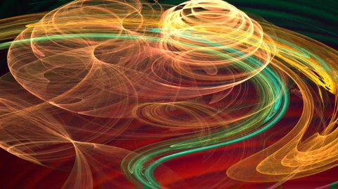 Green and orange spirals motion bg d4235 Stock Footage 842092
