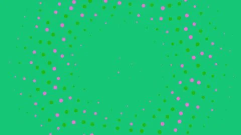 Green and pink dot pattern on vibrant background 스톡 일러스트