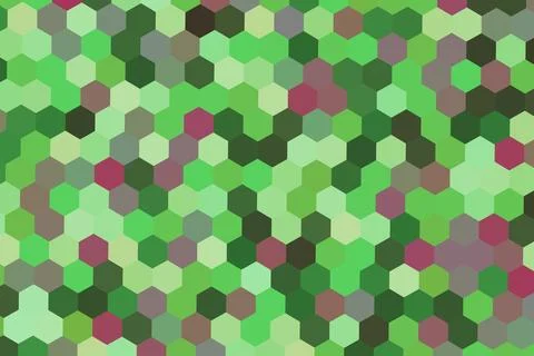 Green and pink hexagon glitter background with shiny effect Stock Illustration
