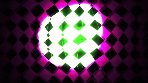 Green and pink light geometric pattern. Stock Footage 334663762