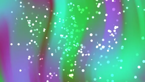 Green and purple blurry background with white bokeh. Stock Footage 308972993