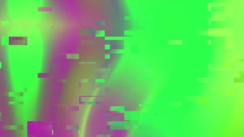 Green and purple gradient with pixelated shapes. Stock Footage 310059506