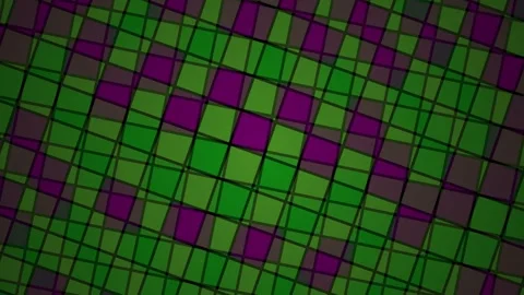 Green and purple pixelated pattern background. Stock Footage 335112313