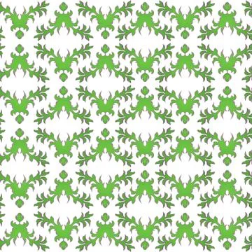Green and purple seamless pattern and twigs and leaves. Vector illustration Stock Illustration