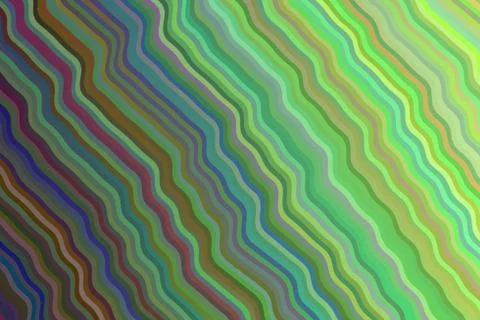 Green and purple waves vector background. Stock Illustration
