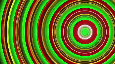 Green and red abstract background, wave circles, loop Stock Footage 54657147