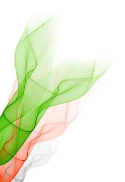 Green and red abstraction Stock Illustration