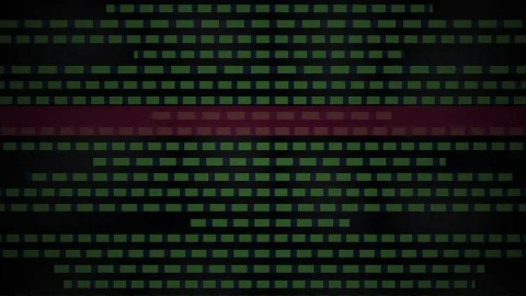 Green and red binary code screen. Video stock 335112271