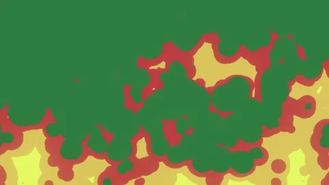 A green and red fire background yellow with lots of spots circles small flames Stock Footage 336890096