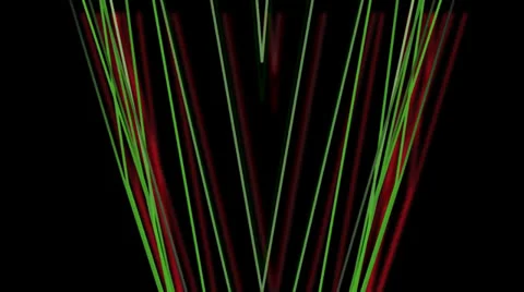 Green and red lines Stock Footage 26833787