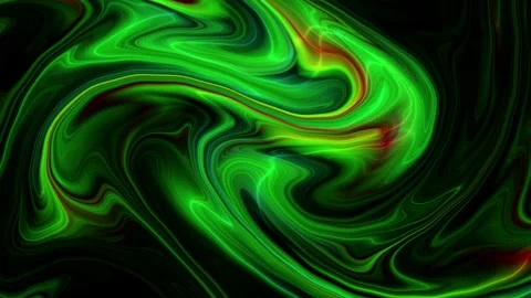 Green and Red Neon Fluid 15s Seamless Loop for VJ Sets Video stock 341578320