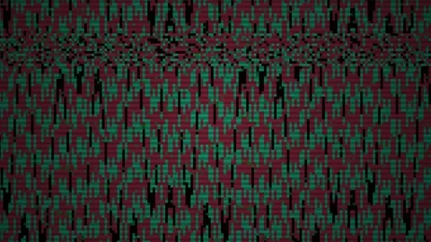 Green and Red Pixelated Fabric Pattern. Stock Footage 334884367