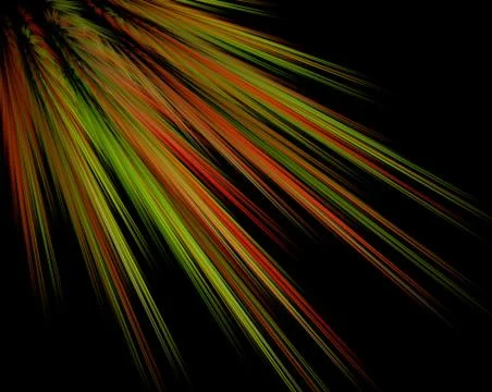 Green and red rays of light 스톡 일러스트