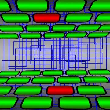 Green and red rectangles Stock Illustration