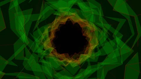 Green and Red Reverse Fragment Tunnel Background VJ Loop in 4K Stock Footage 265029220