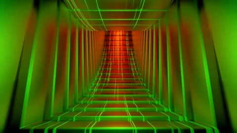 Green and Red Roundabout Circulation Background VJ Loop in 4K Stock Footage 249324771