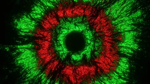 Green and Red Textured Black Hole Background VJ Loop in 4K Stock Footage 247820122
