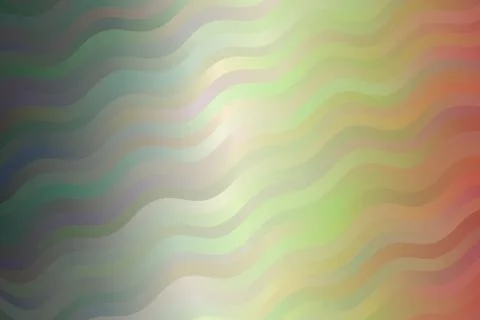 Green and red waves vector background. Illustrazione stock