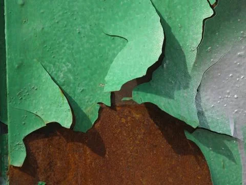 Green and rusty red Stock Photos