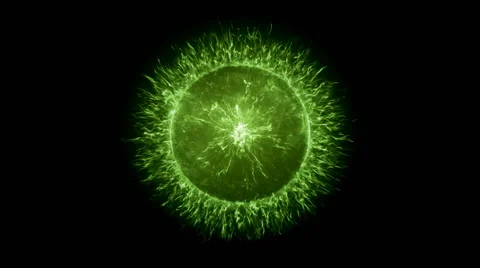 Green and spherical source of energy 스톡 동영상 65888433