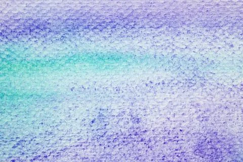 Green and violet, Art abstract watercolor painting textured design on white p Foto stock