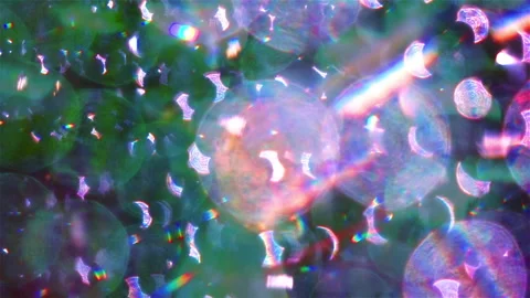 Green and violet bokeh background for Christmas and happy New Year Stock Footage 216781679