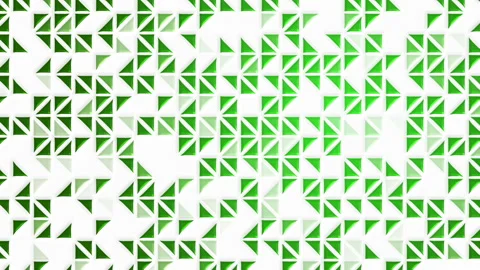 Green and white 3D triangle pattern background Stock Footage 330167744