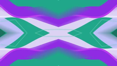 Green and white abstract design, symmetrical, geometric 스톡 동영상 331647446