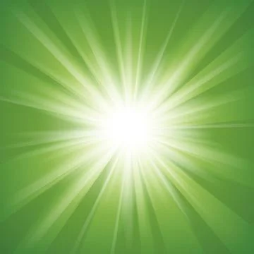 Green and white abstract magic light background Stock Illustration