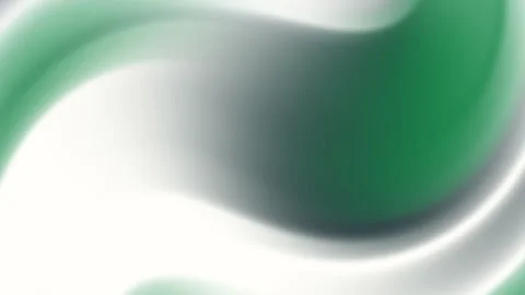Green and White Abstract Wave Background with Smooth Gradient Flow Stock Footage 320986171