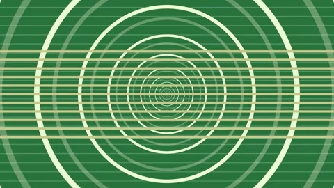 A green and white background with circular design lines circles in the center Vidéo 337035508