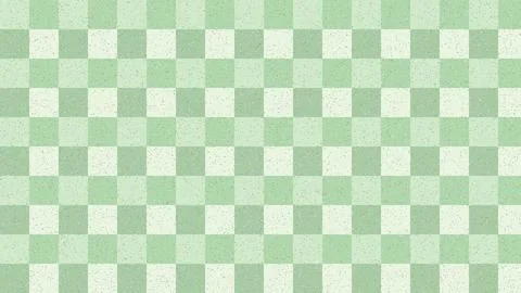 Green and white checkered pattern background texture Stock Illustration