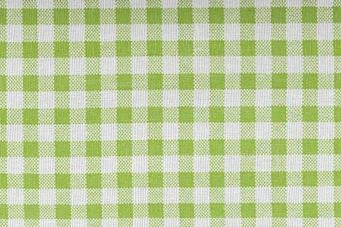 Green and white checkered, pattern, design, cotton fabric for sewing, textu.. Stock Photos