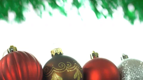 Green and White Christmas Loop Stock Footage 68990625