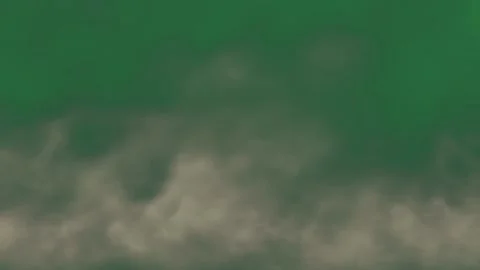 Green and White Cloud on Green Screen Background Stock Footage 338020064
