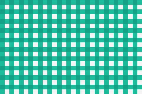 Green And White Diagonal Gingham Seamless Picnic Tablecloth Seamless Pattern Stock Illustration