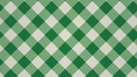 Green and white diamond pattern on a flat surface Stock Footage 338226827