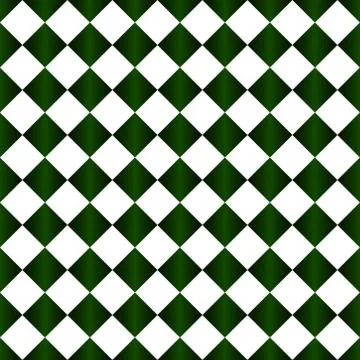 Green and white diamond pattern repeat background 스톡 일러스트