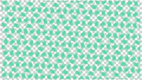 Green and White Geometric Leaf Pattern Background Illustrazione stock