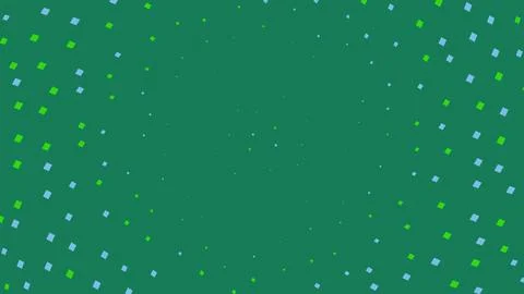 Green and white geometric pixel pattern background Illustrazione stock