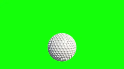 Green and White Golf and Ball and Screen Green Screen Vidéo 339334667