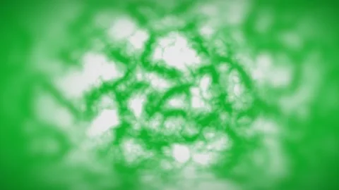 Green and white light virus swirls blurred to focus motion background loop Stock Footage 169614080