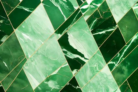 Green and white marble abstract background Stock Illustration