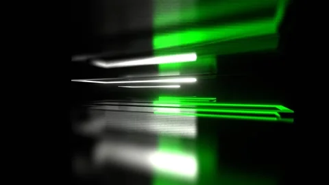 Green and White Neon Rectangular Shapes Moving Background VJ Loop in 4K Stock Footage 316517985