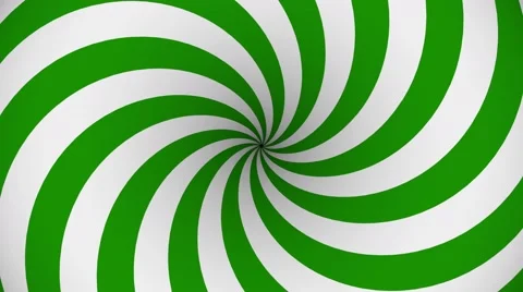 Green and white rotating hypnosis spiral Stock Footage 61187398