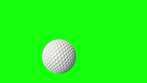 Green and White Soccer and Golf and Ball and Screen Green Screen Video stock 339347314