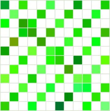 Green And White Square Patterns 스톡 일러스트